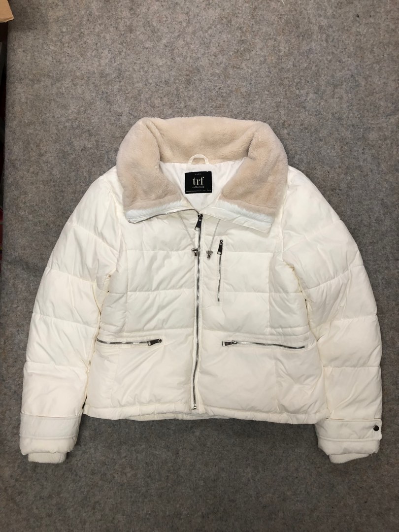 Zara white winter jacket on sale