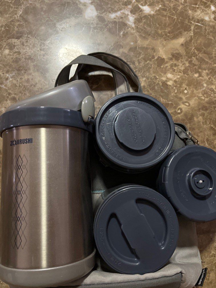 Zojirushi bento stainless steel vacuum lunch jar, Furniture & Home