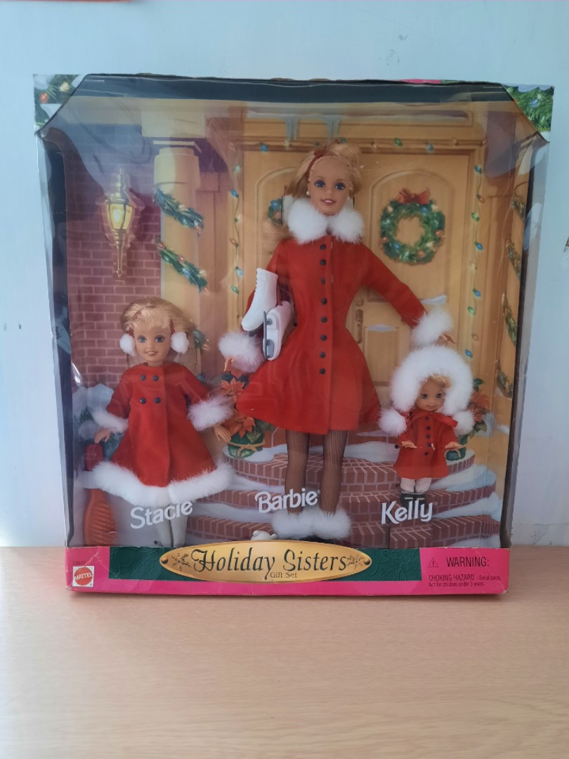 1999年絕版芭比公仔玩具Christmas Holiday Sisters Barbie Kelly