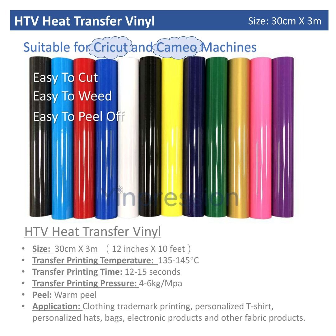 Matte Yellow Heat Transfer Vinyl HTV T-Shirt 20 Wide Roll Iron On / Heat  Press 