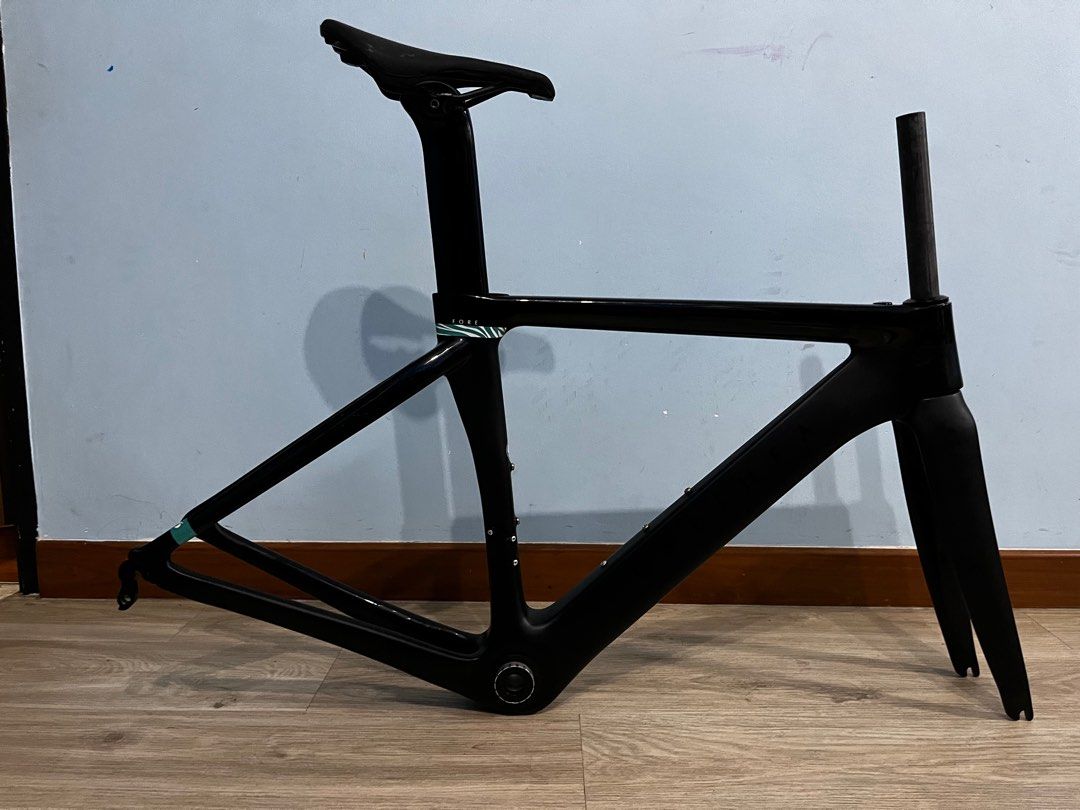 499 Delihea Fore Carbon Frame Matt Black Road Bike Size 48 Sports Equipment Bicycles Parts Parts Accessories on Carousell