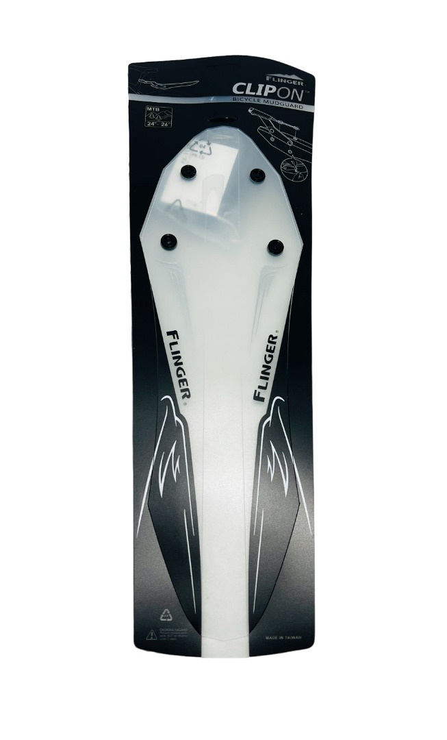 全新 FLINGER SW-FX-119R 鈕扣後土除 簡易型 土除 擋泥板 附安裝配件 自行車 單車, 體育器材, 自行車及配件, 單車在旋轉拍賣