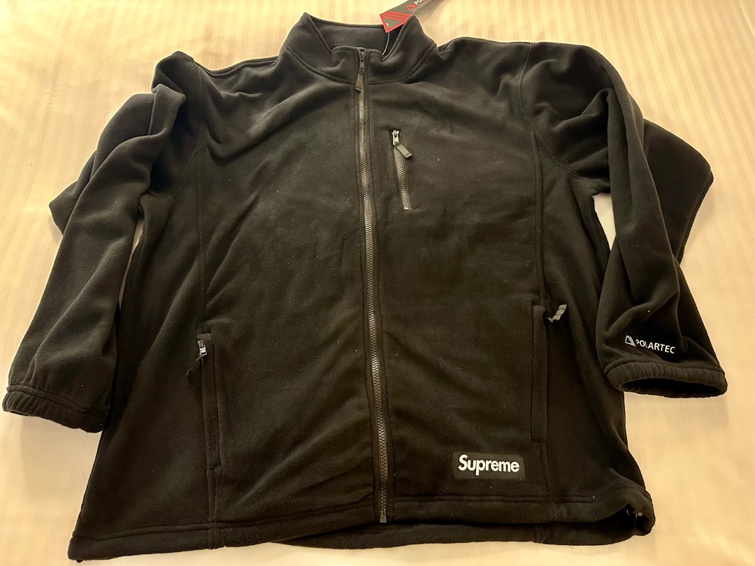 全新Supreme Polartec Zip Jacket Black Polartec 200 輕身fleece Size
