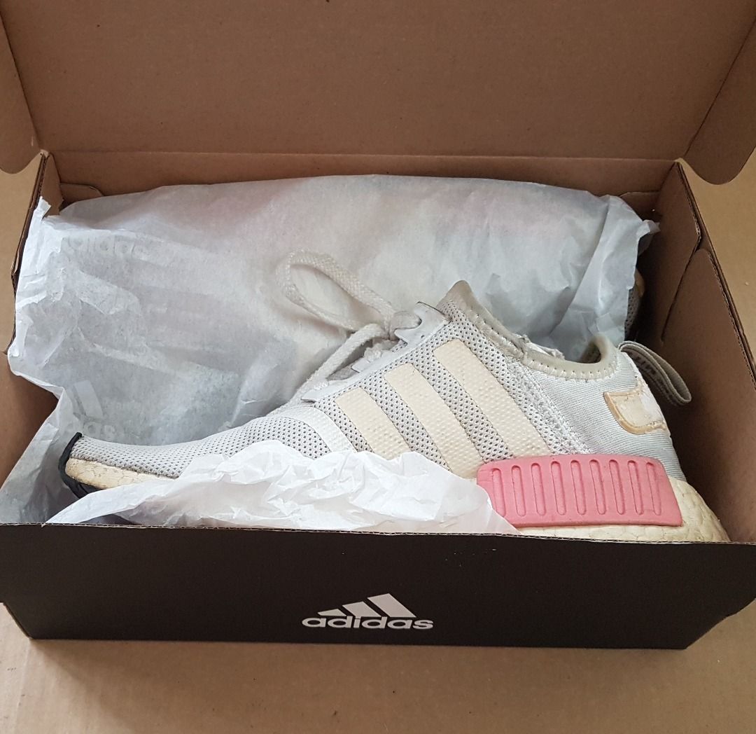 Nmd white talc pink hot sale