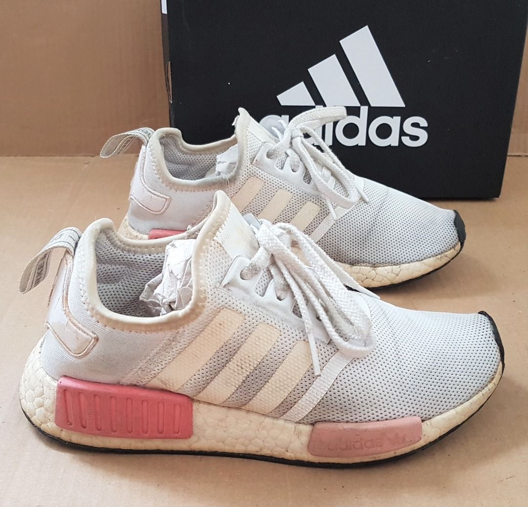 adidas NMD_R1 Cloud White Rose Gold (Women's) - FW6434 - US