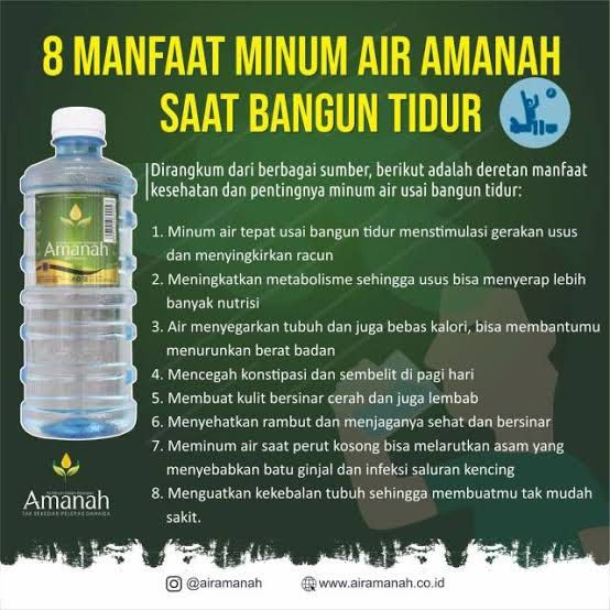 Air Minum Amanah Galon Halal Segar Sehat Makanan And Minuman Minuman Tidak Beralkohol Di Carousell 6699