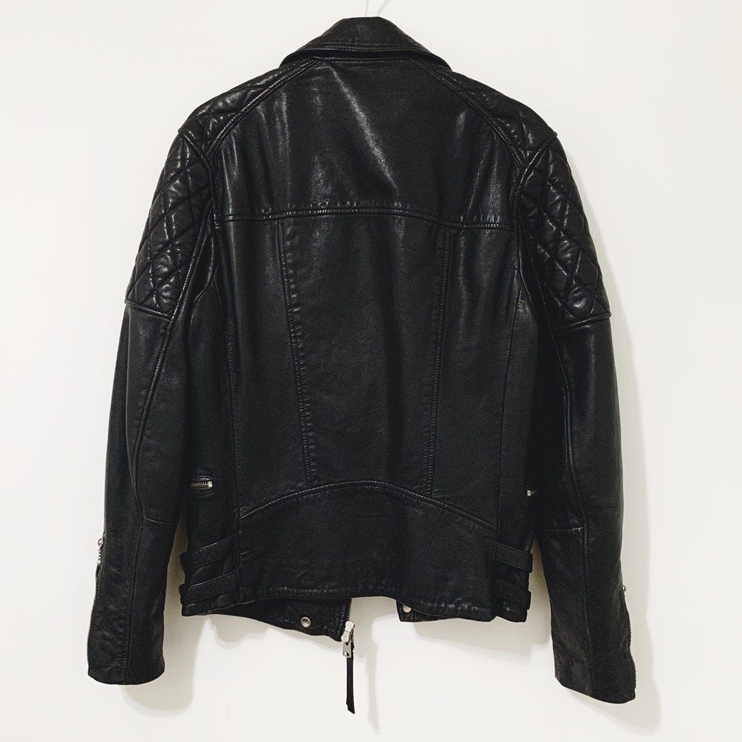 All saints yuku leather jacket on sale