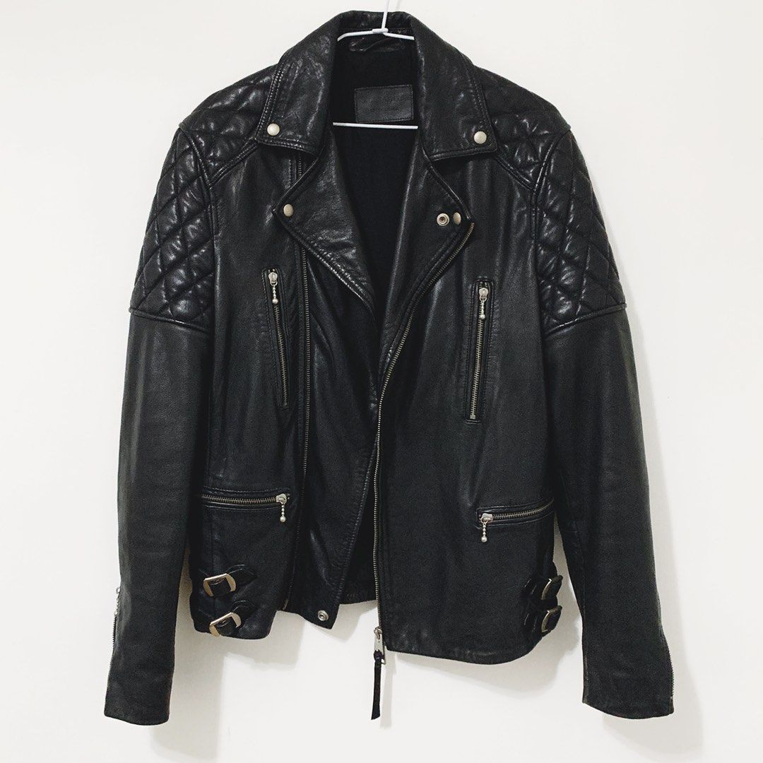 All saints yuku leather jacket sales