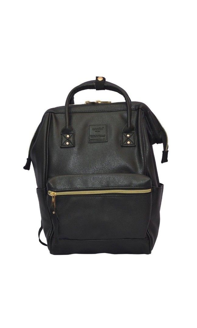 Anello Backpack Black leather Men s Fashion Bags Backpacks on