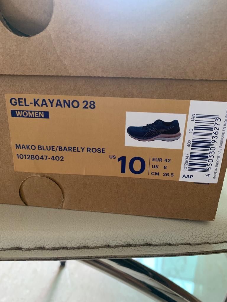 asics pink and white