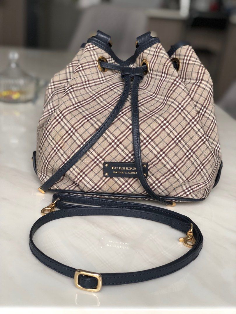 Authentic Blue Label Bucket Bag, Luxury, Bags & Wallets on Carousell
