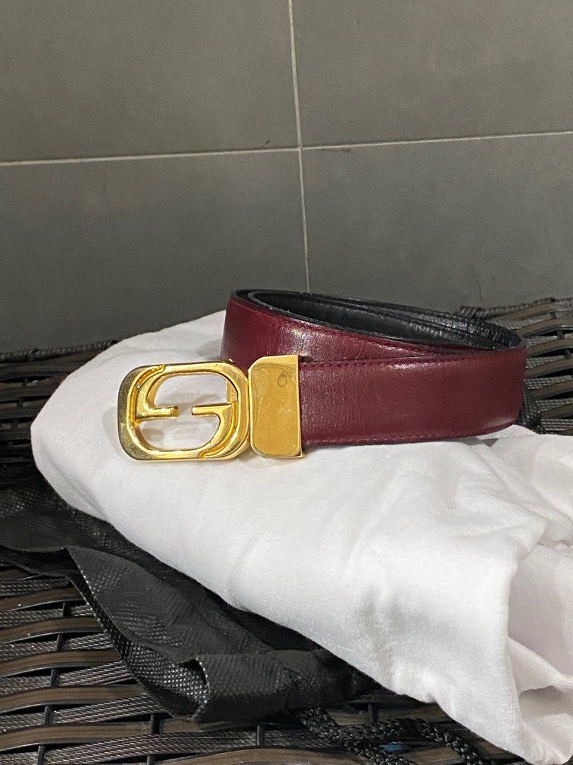 Vintage Check reversible belt – DELL'OGLIO