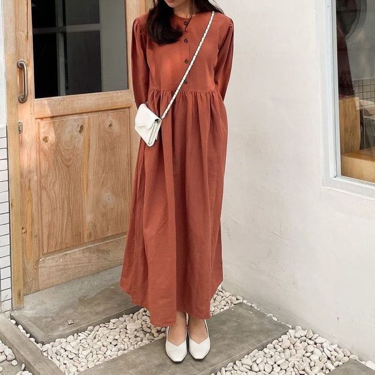 Baju long dress top