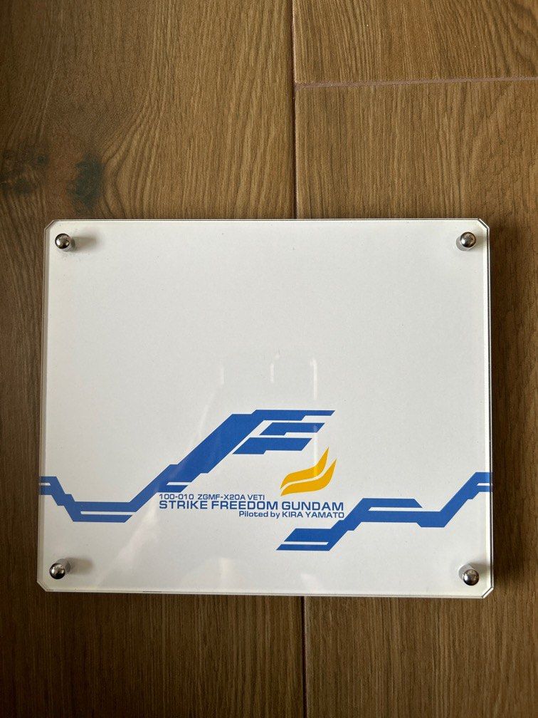 Baseplate for Strike Freedom Gundam Metal Build (Category: Gundam Model Kits) located in Singapore. Submitted by nigel1 (Listing ID 1204745253, Image 1). Description: Acrylic baseplate. Feel free to pm .