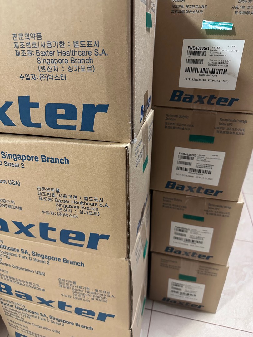 BAXTER Peritoneal Dialysis Solution, Health & Nutrition, Medical