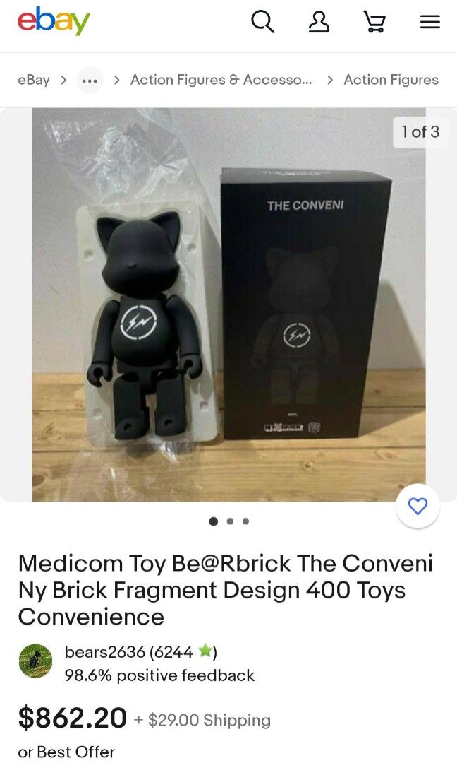 Bearbrick 400% Nybrick The Conveni X Fragment Design