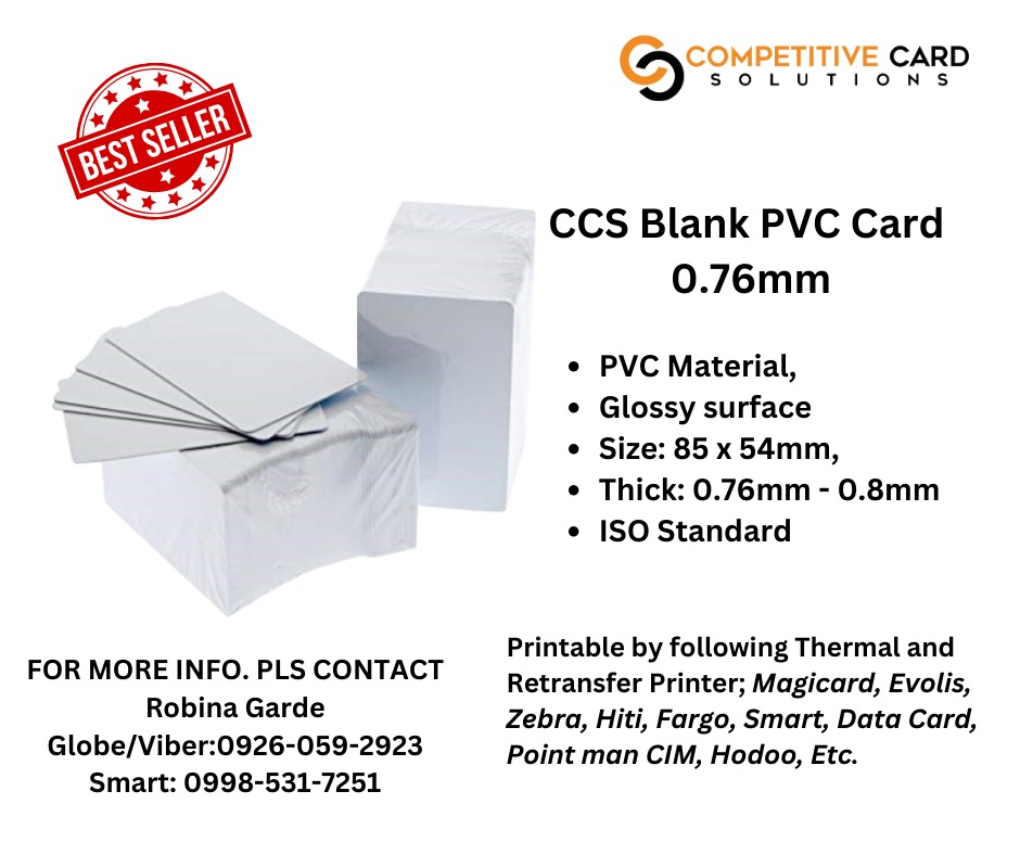 BLANK PVC CARDS FOR ID PRINTER, Computers & Tech, Office & Business