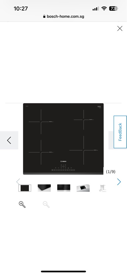 Bosch Induction Hob (BNIB) PIE631FB1E, TV & Home Appliances, Kitchen