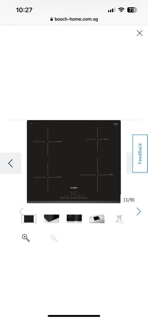 Bosch Induction Hob (BNIB) PIE631FB1E, TV & Home Appliances, Kitchen