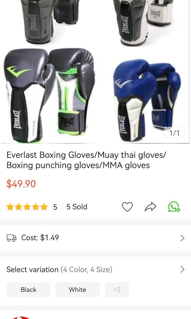 Boxing Gloves, wraps and driers, Sports Equipment, Other Sports