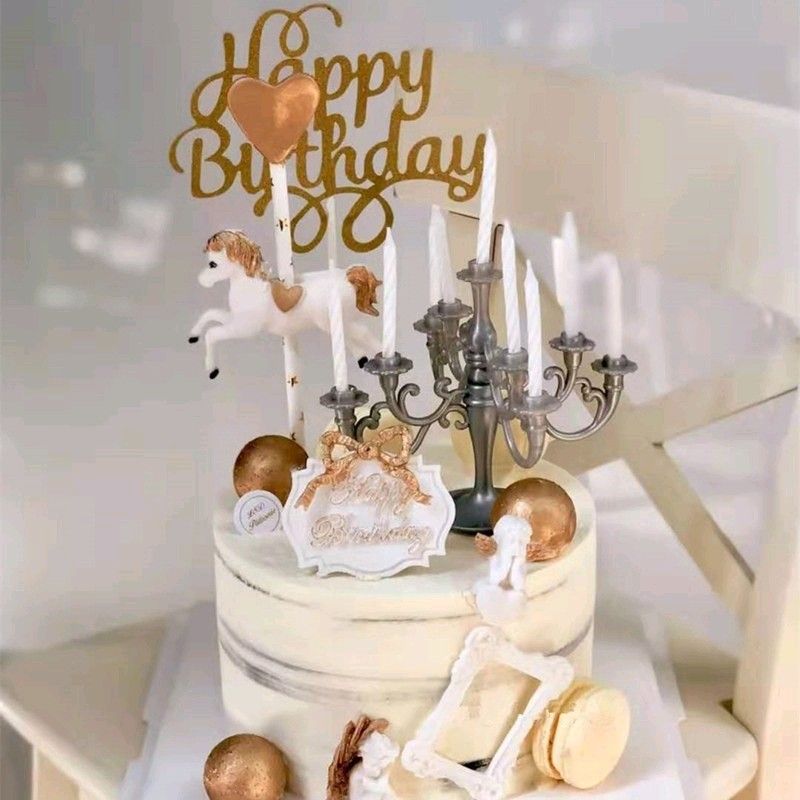 Candle Candlestick Cake Topper Decoration beauty and the beast Disney