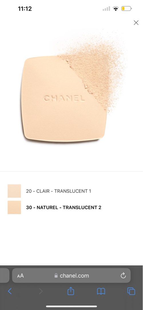 Chanel Poudre Universelle Compacte Natural Finish Pressed Powder 20 Clair   Translucent 1  Buy Online at Best Price in KSA  Souq is now Amazonsa  Beauty