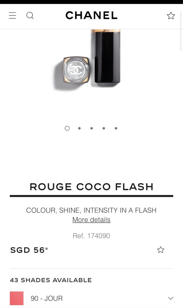CHANEL Rouge Coco Flash Colour, Shine, Intensity In A Flash, 106