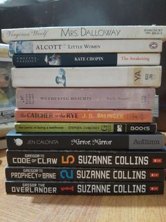 Cheap Book Bundle (11 books) BOOK FOR SALE The Catcher in the Rye, Wuthering Heights, The Awakening, Mrs. Dalloway, Little Women, Hamlet, The Perks of Being a Wallflower, Mirror, Mirror