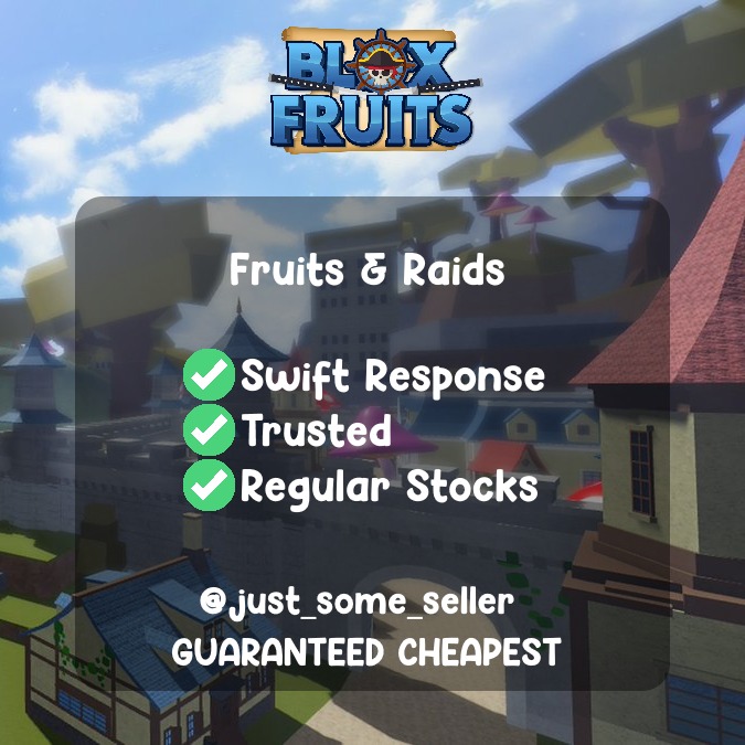 [CLEARING STOCKS] ROBLOX Blox Fruits Fruits + Raids, Video Gaming