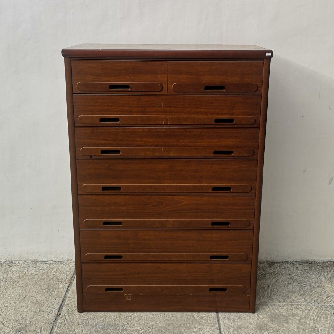 Chest drawer solid wood 6 long drawer 2 smaller drawers Furniture