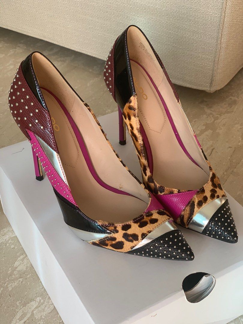 Aldo embellished blush best sale heeled sandals