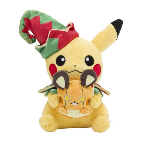 pikachu santa hat plush