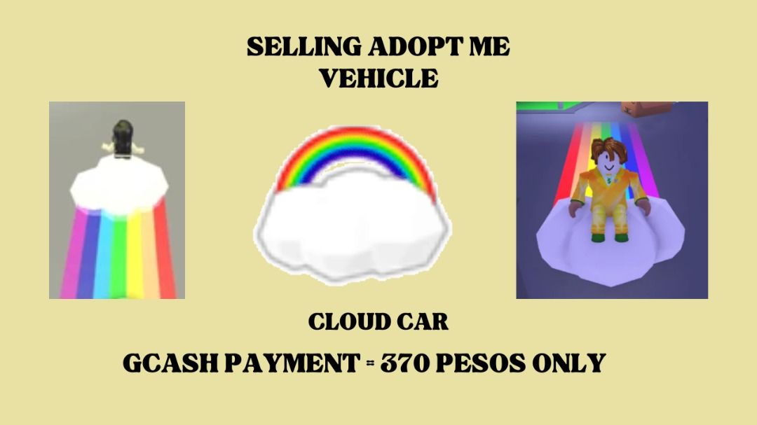 CLOUD CAR ADOPT ME, Video Gaming, Gaming Accessories, InGame Products