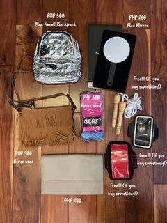 Clutch Bag, Shoulder Bag, Make-Up Backpack, Mirror, Exercise Bands