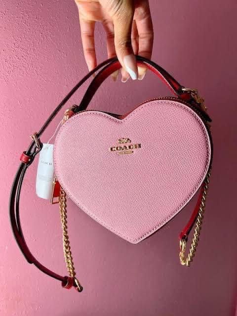 Coach Heart Shaped Body Purse, Luxury, Bags & Wallets on Carousell