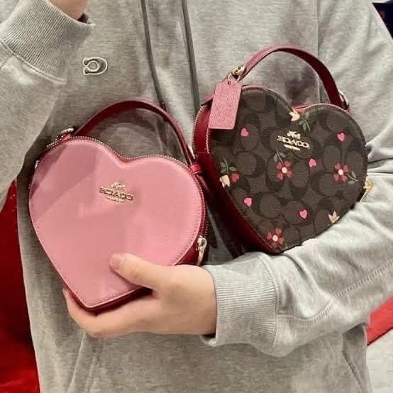 Coach Heart Shaped Body Purse, Luxury, Bags & Wallets on Carousell