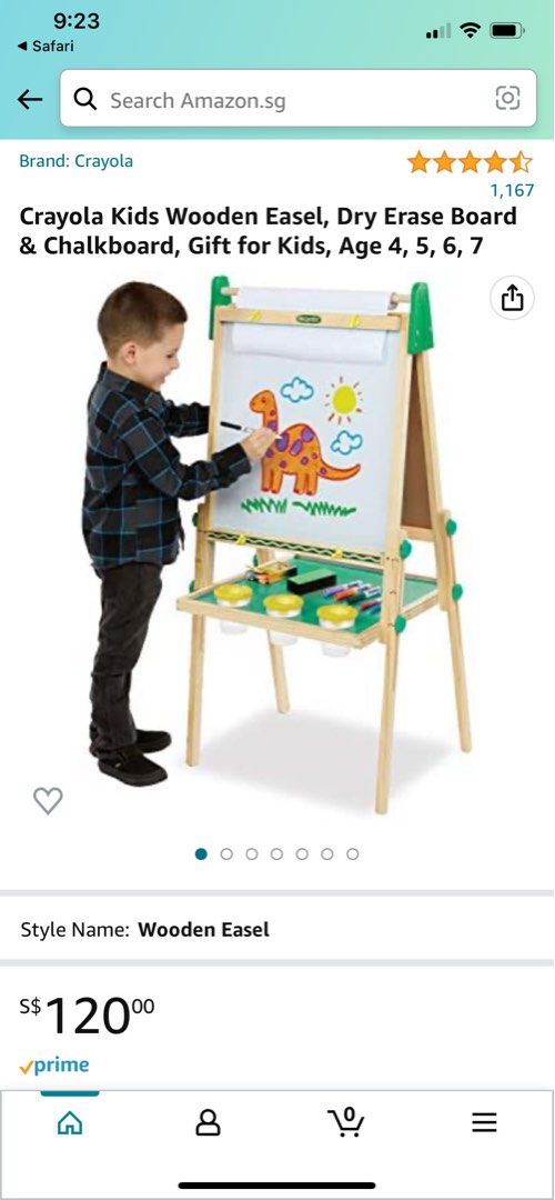 Crayola Art Easel (Whiteboard and Chalkboard), Hobbies & Toys, Toys