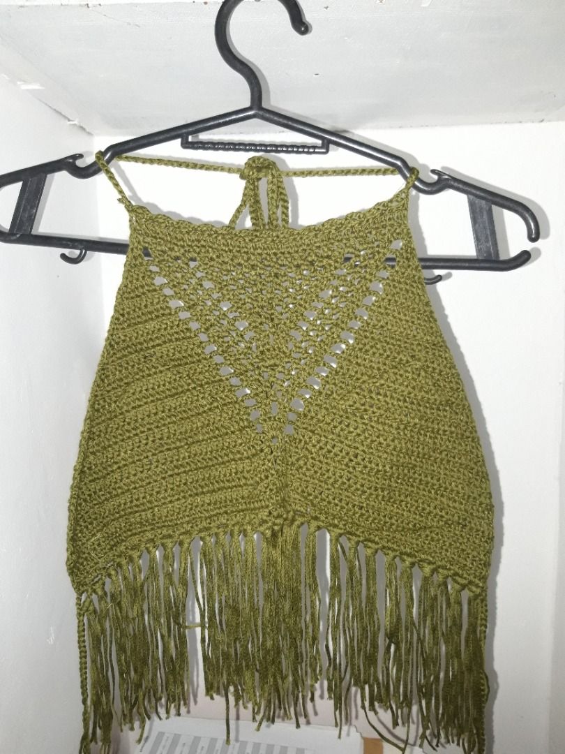 Multiway Handmade Adjustable Crochet Crop Top, Crochet Crop Top