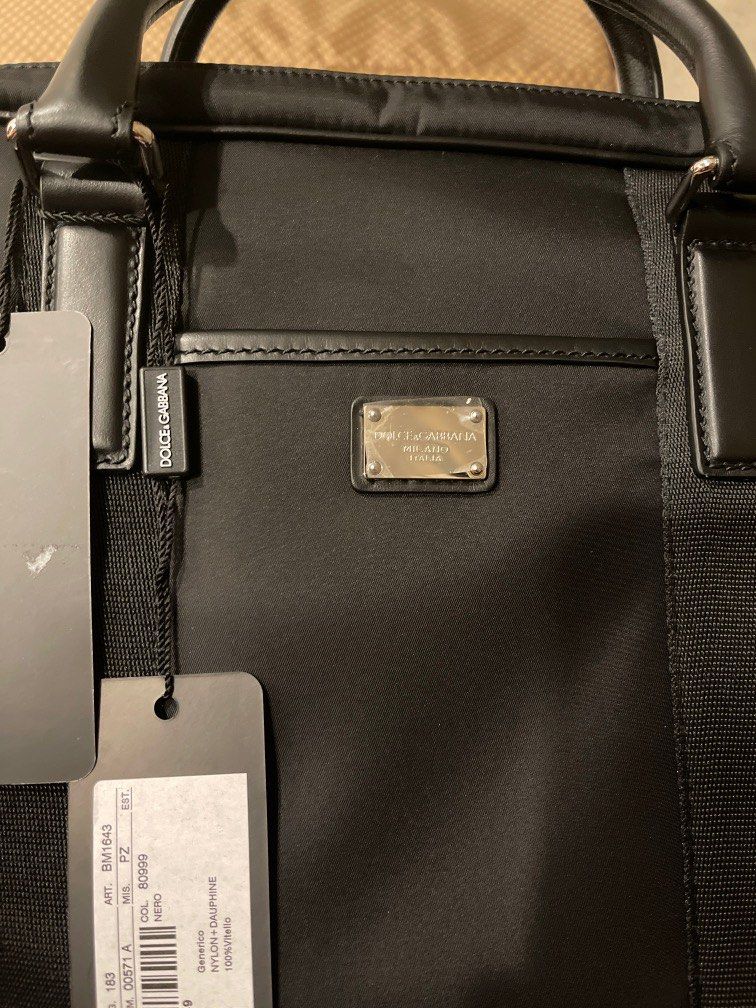 Dolce Gabbana Nylon Laptop Bag Men s Fashion Bags Briefcases on