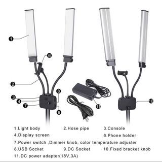 Dual light beauty light