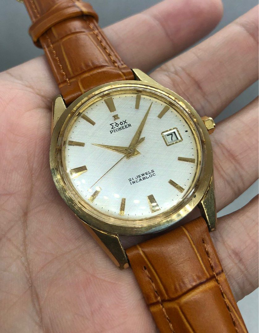 Edox gold watch deals