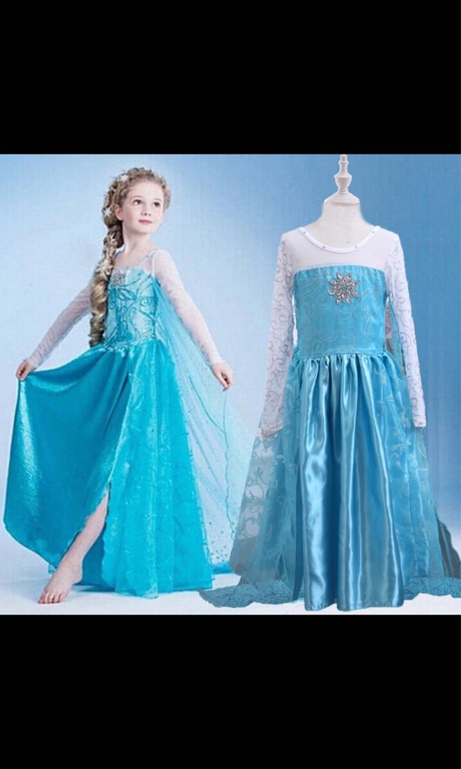 Elsa Frozen Dress, Babies & Kids, Babies & Kids Fashion on Carousell