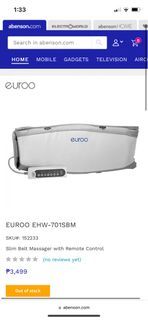 Euroo slim belt massager