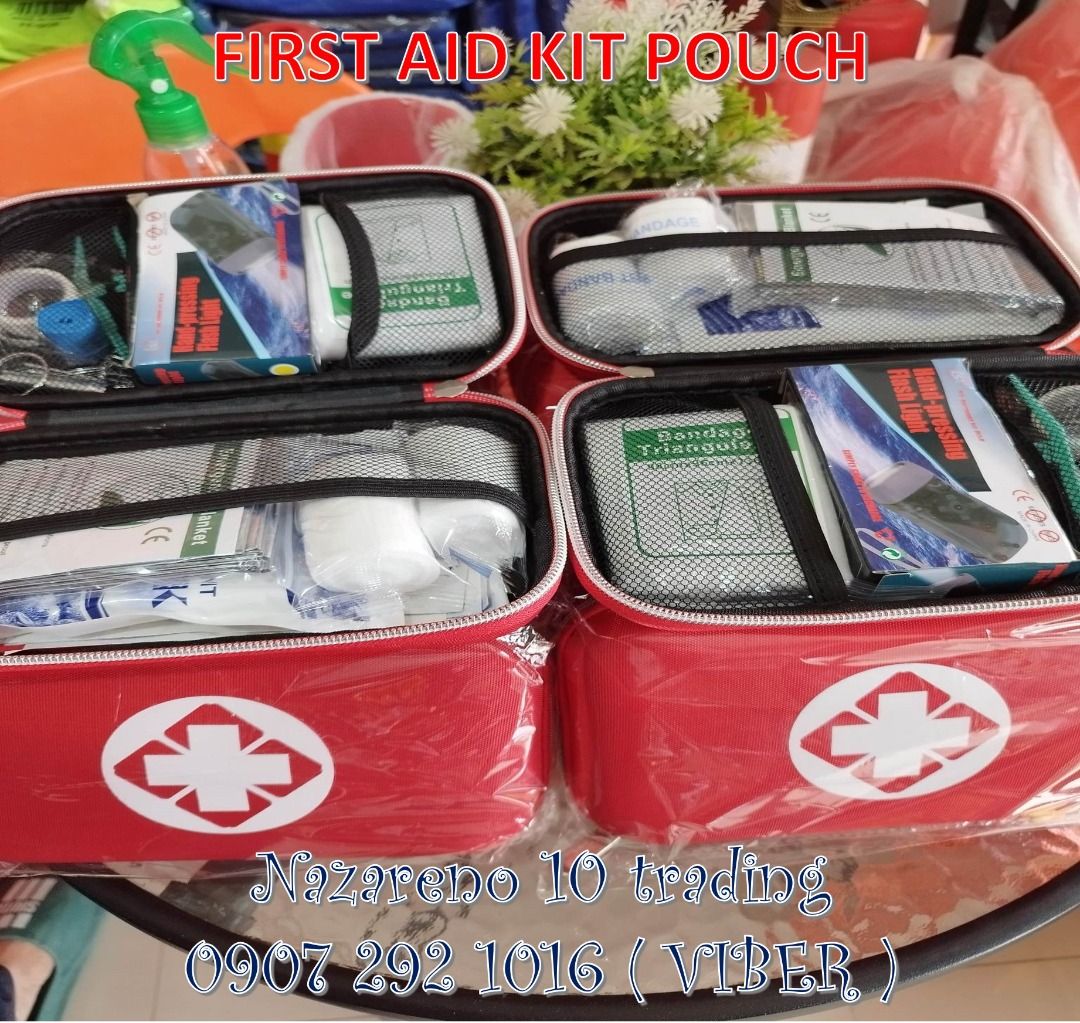 First aid kit pouch 10, Health & Nutrition, Medical Supplies & Tools on Carousell