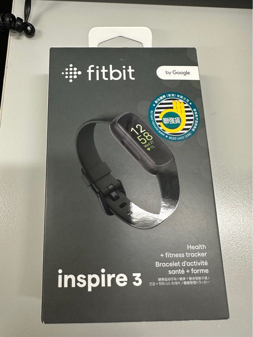 Fitbit Inspire 3 健康和健身智慧手環午夜黑, 手提電話, 智能穿戴裝置