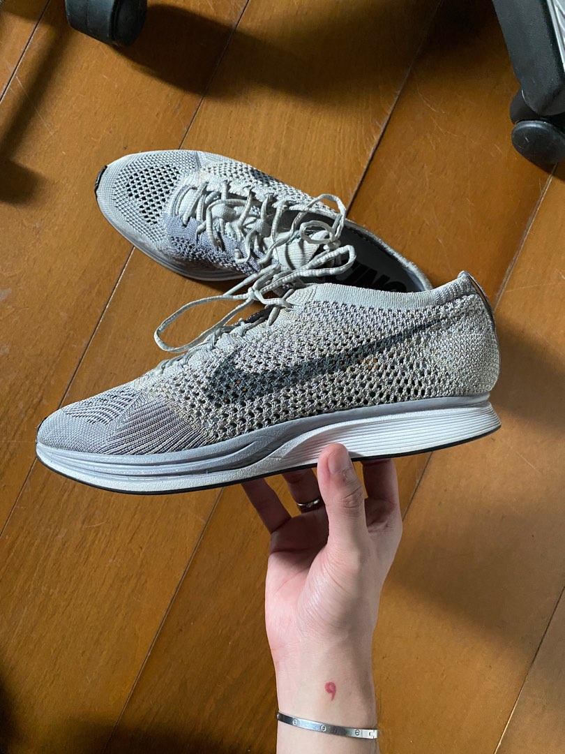 flyknit racer pure platinum