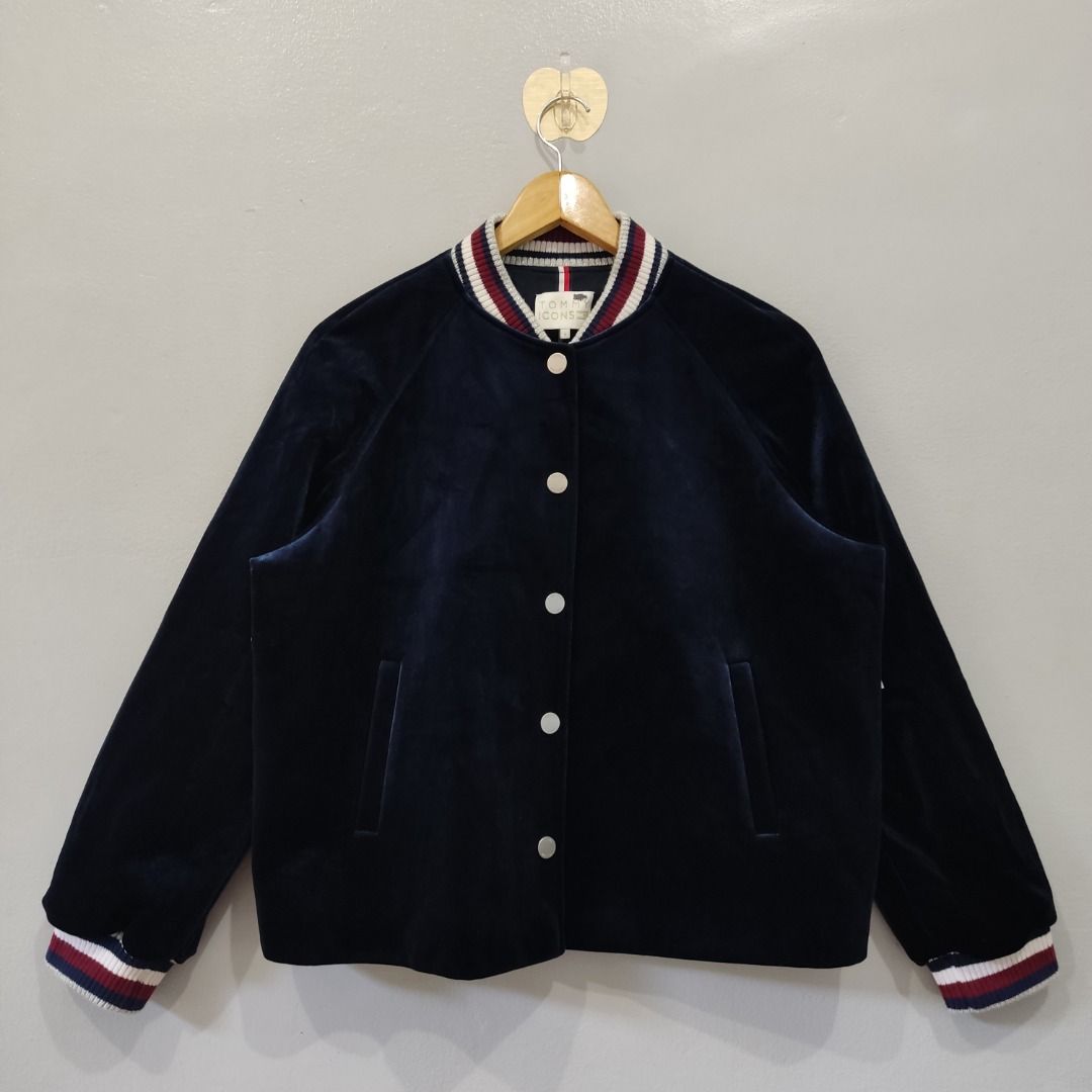 F W18 Tommy Hilfiger Velvet Bomber Jacket Tommy x Lewis Hamilton Collection