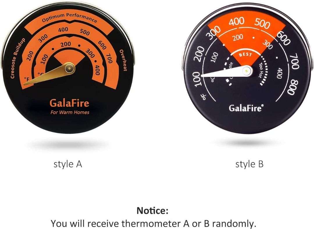 GALAFIRE Magnetic Stove Thermometer Oven Temperature Meter for