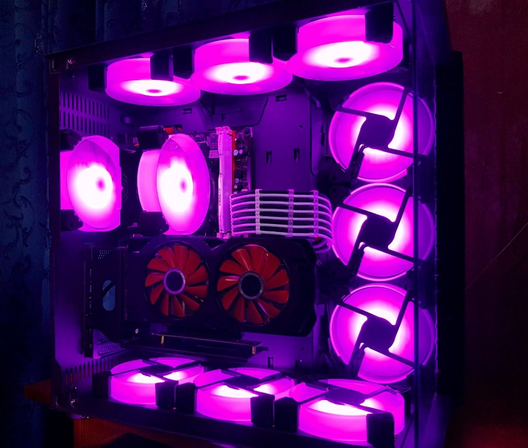 Gaming Rig with 8 GB GPU in a Coolman Robin 2 Set Up / Desktop PC ...
