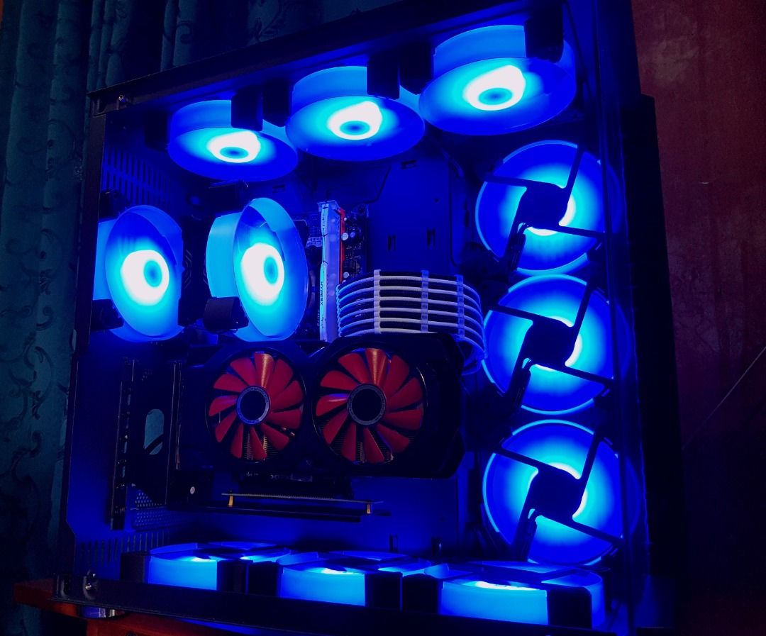 Gaming Rig with 8 GB GPU in a Coolman Robin 2 Set Up / Desktop PC ...